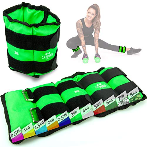 C.P. Sports Puños de peso, pesa pies y muñeca, crossfit, fitness, yoga, artes marciales, aeróbicos, gimnasia 2X 0,5kg – 2X 1kg - 2X 1,5kg - 2X 2kg - 2X 2,5kg - 2X 3kg-2x 4kg-2x 5kg-2x 6kg (5,0) C.P. Sports Puños de peso, pesa pies y muñeca, crossfit, fitness, yoga, artes marciales, aeróbicos, gimnasia 2X 0,5kg – 2X 1kg - 2X 1,5kg - 2X 2kg - 2X 2,5kg - 2X 3kg-2x 4kg-2x 5kg-2x 6kg (5,0)