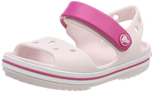 Crocs Crocband Sandal Kids, Sandalias Unisex Niños, Rosa (Barely Candy Pink), 27/28 EU