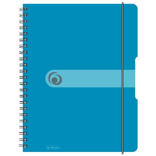 Cuaderno espiral A4 PP, 80h., Easy Orga to Go, cubierta azul