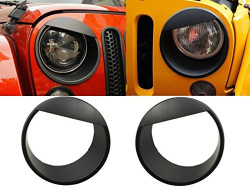 Cubierta para faros de coche, en color negro, de la marca i-shop (par)