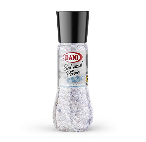 Dani - Sal Azul de Persia con Molinillo - Tamaño Familiar 450 gr. Dani - Sal Azul de Persia con Molinillo - Tamaño Familiar 450 gr.