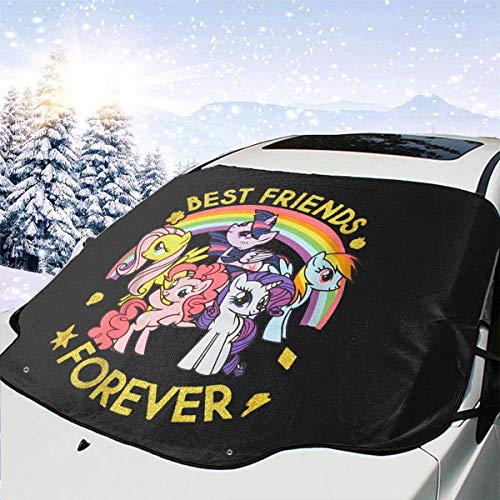 DDENG Cubierta de Nieve para Parabrisas de Coche My-Little-Pony2 Parasol para Parabrisas Delantero para Coche, camión, SUV