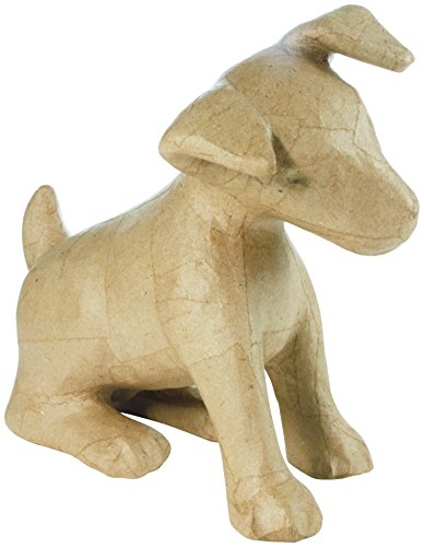 Decopatch – Perro Jack Russell, Papel maché, 28 x 14 x 25 cm, marrón