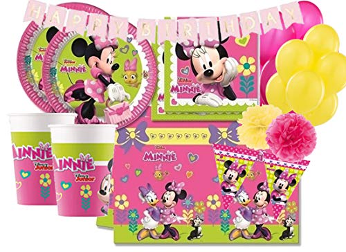 DECORATA PARTY Decoraciones de la Fiesta de cumpleaños de Minnie Mouse