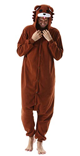 DELEY Unisexo Adulto Caliente Animal Pijamas Cosplay Disfraz Homewear Mamelucos Ropa De Dormir