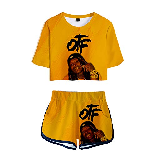 De.Pommeyeux King von - Juego de 2 piezas para pantalones cortos y pantalones cortos de alta calle R.I.P. King von Rapper De.Pommeyeux King von - Juego de 2 piezas para pantalones cortos y pantalones cortos de alta calle R.I.P. King von Rapper