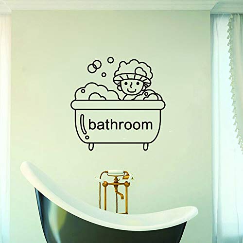 Dibujos animados baño puerta de vidrio niños baño vinilo pared pegatina baño coche logotipo patrón foto