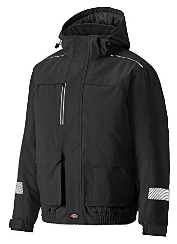 Dickies Winter Jacket Abrigo de utilidades de Trabajo, Negro (, XL para Hombre