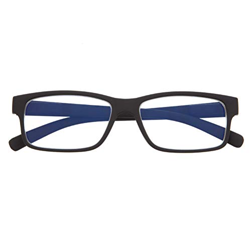 DIDINSKY Gafas de Presbicia con Filtro Anti Luz Azul para Ordenador. Gafas Graduadas de Lectura para Hombre y Mujer con Cristales Anti-reflejantes. Graphite 0.0 – THYSSEN