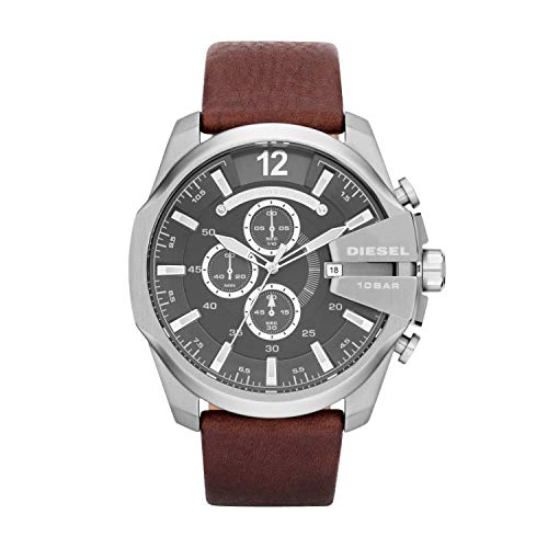 Diesel Reloj Cronógrafo para Hombre de Cuarzo con Correa en Piel DZ4290 Diesel Reloj Cronógrafo para Hombre de Cuarzo con Correa en Piel DZ4290