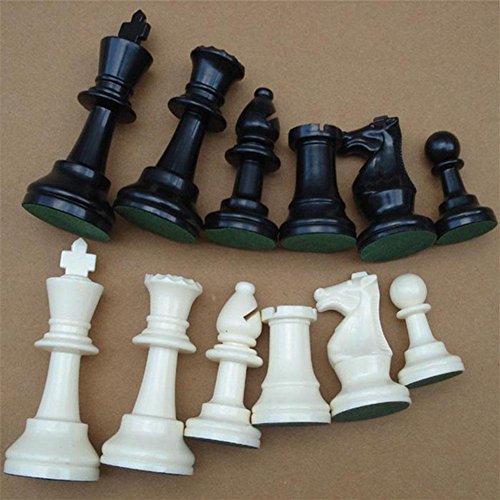 Dioche Piezas de Ajedrez, Juego de Ajedrez de Plástico Juego de Ajedrez Internacional Juego de Ajedrez Completo Juego de Ajedrez en Blanco y Negro(Medio-64mm) Dioche Piezas de Ajedrez, Juego de Ajedrez de Plástico Juego de Ajedrez Internacional Juego de Ajedrez Completo Juego de Ajedrez en Blanco y Negro(Medio-64mm)