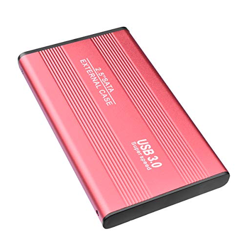 Disco Duro Externo 1 TB, USB3.0 Protable Disco Duro Externo 2.5" HDD para PC, Xbox One,Desktop, Laptop, Chromebook(1TB,Rojo)