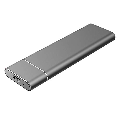 Disco Duro Externo 1tb Type C USB 3.1 Disco Duro Externo para PC, Mac, MacBook, Chromebook, Xbox (1tb, Negro)