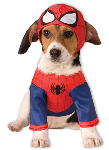Disfraz para mascota - Spiderman superhéroe, perro talla S