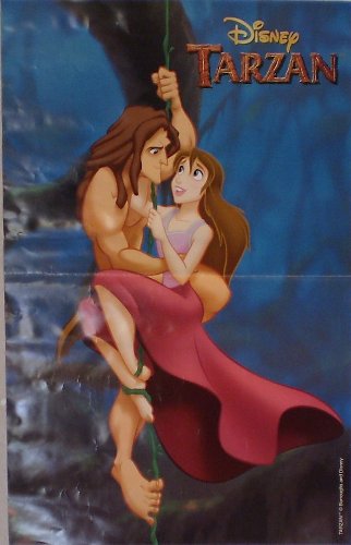 Disney - Tarzan - Nestlé - affiche promotionnelle 60 X 40 cm - Tarzan et Jane
