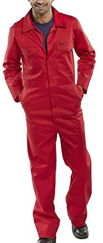 Distribuidor Workwear - Distribuidor Workwear lateral elástico General y cierre de presión grande azul marino, 46" / 116cm, Red, 1 Distribuidor Workwear - Distribuidor Workwear lateral elástico General y cierre de presión grande azul marino, 46" / 116cm, Red, 1
