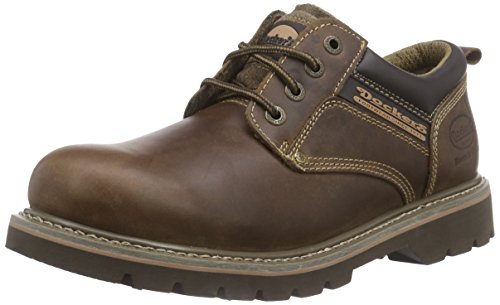 Dockers 23DA005 - Zapatos de cordones de cuero para hombre, color marrón (desert 460), talla 45
