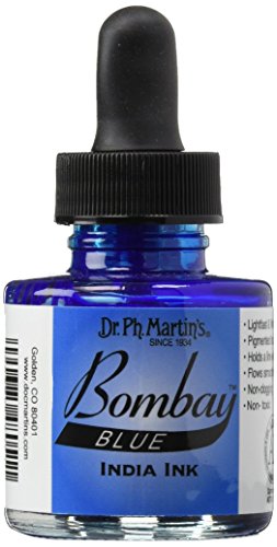Dr. Ph. Martin's Bombay India Ink, 1.0 oz, Blue (5BY)