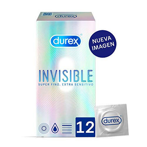 Durex Preservativos Invisibles Extra Sensitivos - 12 condones Durex Preservativos Invisibles Extra Sensitivos - 12 condones