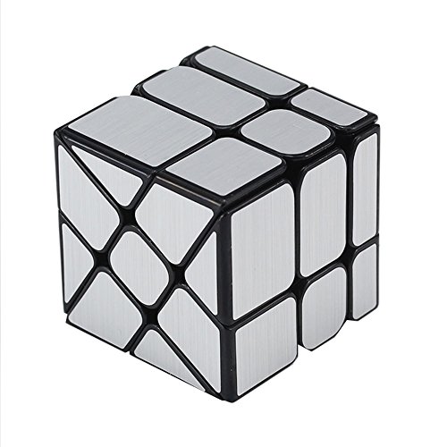 EasyGame Magic Cube 3X3 Espejo Rueda Speed Cube Puzzle, Oro colección