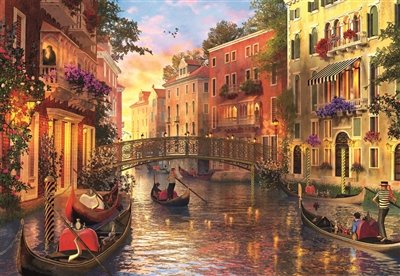 Educa Borras - Genuine Puzzles, Puzzle 1.500 piezas, Atardecer en Venecia (17124)