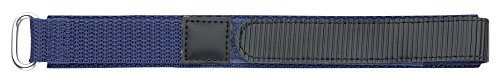 Eichmüller – textil Reloj de pulsera con cierre de color azul oscuro 20 mm