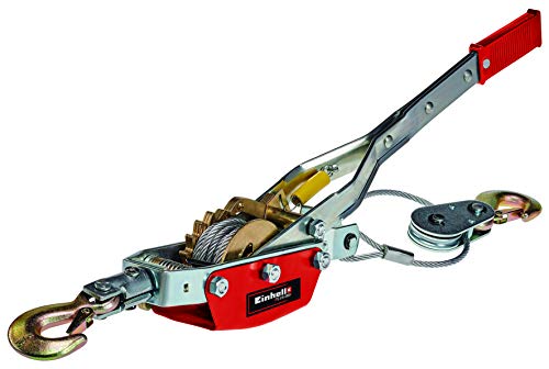 Einhell Tracción por cable con palanca manual TC-LW 2000 (cable de alambre de 3.3 m, fuerza de tracción máx. 2000 kg, incl. una polea de desvío con gancho de carga y estribo de seguridad) Einhell Tracción por cable con palanca manual TC-LW 2000 (cable de alambre de 3.3 m, fuerza de tracción máx. 2000 kg, incl. una polea de desvío con gancho de carga y estribo de seguridad)
