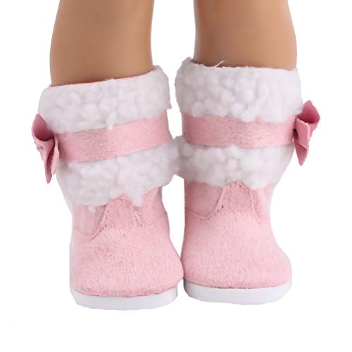EisEyen - Botas de nieve para muñecas, botas de nieve, botas de muñeca, juguete para American Girl Doll, 1 par de 18 pulgadas