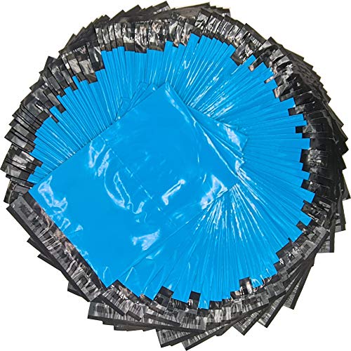 EJRange Poly Mailers - Bolsas de plástico para envíos (100 unidades, con diferentes tamaños y colores: 305 x 405 mm), color azul, 100 unidades