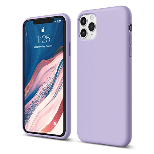 elago Funda Silicona líquida Compatible con iPhone 11 Pro MAX 6.5" - Premium Silicone, Protección de Cuerpo Completo : Estructura de 3 Niveles, Labio Elevado para Pantalla y cámara (Lavanda) elago Funda Silicona líquida Compatible con iPhone 11 Pro MAX 6.5" - Premium Silicone, Protección de Cuerpo Completo : Estructura de 3 Niveles, Labio Elevado para Pantalla y cámara (Lavanda)