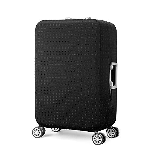 Elástico Funda Protectora de Maleta Cubierta de Equipaje de Viaje Maleta Funda Protectora Luggage Cover, Negro (XL)