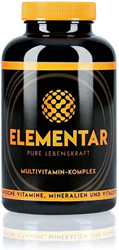ELEMENTAR | Complejo multivitamínico |Altamente dosificado Naturales y orgánicos |Vitaminas, antioxidantes, minerales, sustancias vitales, aminoácidos, 300 cápsulas,Made in Germany ELEMENTAR | Complejo multivitamínico |Altamente dosificado Naturales y orgánicos |Vitaminas, antioxidantes, minerales, sustancias vitales, aminoácidos, 300 cápsulas,Made in Germany
