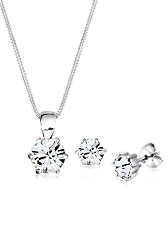 Elli Juego de Joyas Cristales básicos de Swarovski Plata Esterlina 925 Elli Juego de Joyas Cristales básicos de Swarovski Plata Esterlina 925