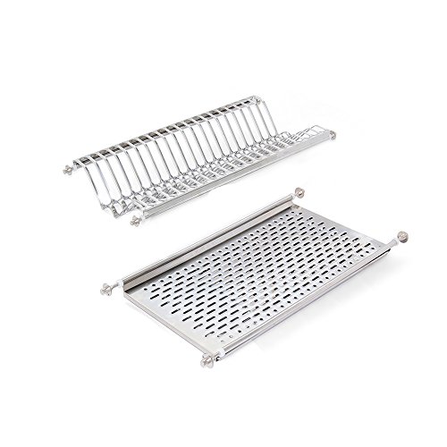 EMUCA - Escurridor de Platos y Vasos de Acero Inoxidable para Muebles de Cocina de Ancho 60 cm EMUCA - Escurridor de Platos y Vasos de Acero Inoxidable para Muebles de Cocina de Ancho 60 cm
