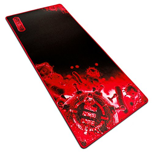 ENHANCE Alfombrilla Gaming XXL para Teclado y ratón Superficie de Baja fricción para Buen Deslizamiento de ratón Costuras en los Bordes y Base de Goma Antideslizante Gamers Rojo ENHANCE Alfombrilla Gaming XXL para Teclado y ratón Superficie de Baja fricción para Buen Deslizamiento de ratón Costuras en los Bordes y Base de Goma Antideslizante Gamers Rojo