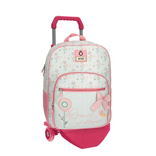 Enso Owls Mochila con Carro Multicolor 28x38x12 cms PVC 12.77L