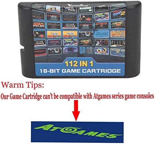 Entrega gratis 112 en 1 para Sega Megadrive Genesis Game Cartridge Incluye Contra Gunstar Heroes de FLORATA