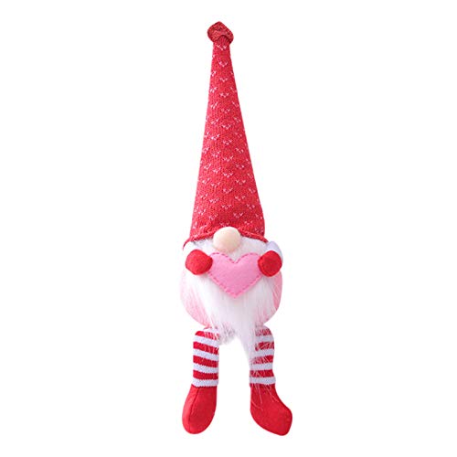 ERHETUS Gnomos del día de San Valentín, juguete de peluche, gnomo hecho a mano, muñeca sin cara, adornos de escritorio, festivales, regalos para mujeres ERHETUS Gnomos del día de San Valentín, juguete de peluche, gnomo hecho a mano, muñeca sin cara, adornos de escritorio, festivales, regalos para mujeres