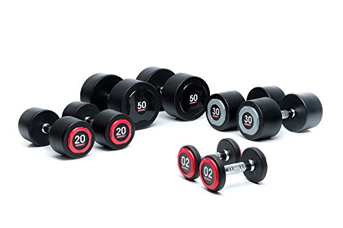 ESCAPE Bad Company EPDB - Mancuernas profesionales (poliuretano, 14 kg), color negro ESCAPE Bad Company EPDB - Mancuernas profesionales (poliuretano, 14 kg), color negro