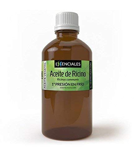 Essenciales - Aceite Vegetal de Ricino (Máxima Calidad), 100% PURO, 1 Litro | Aceite Vegetal Ricinus Communis, 1º Presión en Frío