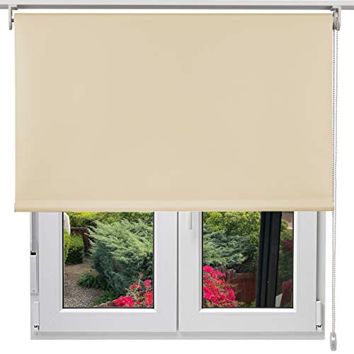 Estor Eclipse/Opaco Y TÉRMICO para Interior/Exterior/Elija su Medida aproximada de Ancho X Alto y contactaremos para un Ajuste Color: Crema. Medidas: 265cm x 160cm Estor Eclipse/Opaco Y TÉRMICO para Interior/Exterior/Elija su Medida aproximada de Ancho X Alto y contactaremos para un Ajuste Color: Crema. Medidas: 265cm x 160cm