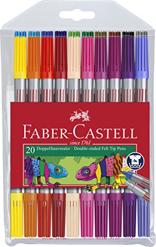 Estuche 20 rotuladores con dos puntas, fina y gruesa , color/modelo surtido Estuche 20 rotuladores con dos puntas, fina y gruesa , color/modelo surtido
