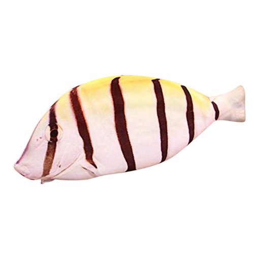 Estuche para lápices creativo diseño imitación pez de Drawihi, color Gestreifter Fisch 25.2*9.8CM