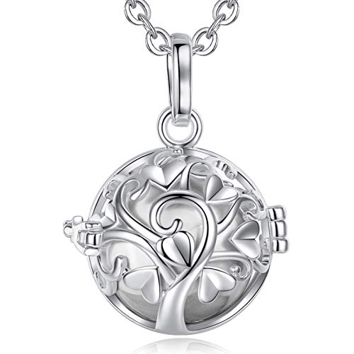 EUDORA Harmony Ball Llamador de Angeles Embarazada, Arbol de la Vida Colgantes Mujer Carillón Música Cadena con Colgante de Bola Relicarios de la Campana de Regalo del día de la Madre EUDORA Harmony Ball Llamador de Angeles Embarazada, Arbol de la Vida Colgantes Mujer Carillón Música Cadena con Colgante de Bola Relicarios de la Campana de Regalo del día de la Madre