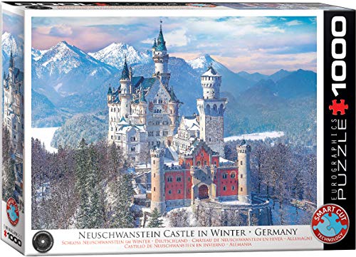 EuroGraphics-Neuschwanstein Castle Winter Rompecabezas, Multicolor, 1000 (5419)