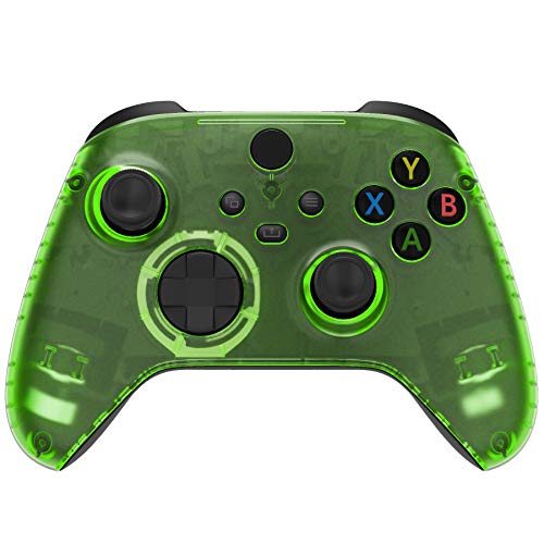 eXtremeRate Carcasa para Mando Xbox Series X S Accesorios Protector Placa Frontal Funda Delantera Reemplazo Kit Cubierta Shell para Control de Xbox Series S X-No Incluye Mando(Transparente Verde) eXtremeRate Carcasa para Mando Xbox Series X S Accesorios Protector Placa Frontal Funda Delantera Reemplazo Kit Cubierta Shell para Control de Xbox Series S X-No Incluye Mando(Transparente Verde)