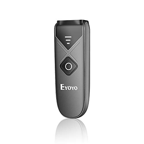 Eyoyo 1D 2D QR Escáner de Código de Barras, Mini Lector de Código de Barras con 3-en-1 Conexión USB Cable/Bluetooth/ 2.4G Inalámbrico para iPad, iPhone, Android, Tabletas y PC