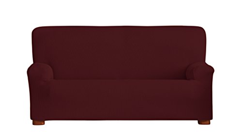 Eysa Ulises - Funda de sofá bielástica, 3 plazas, Color Granate