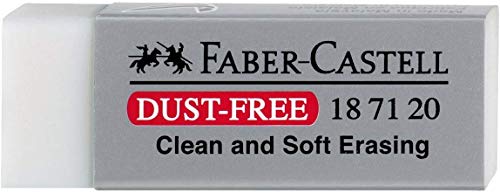 Faber-Castell DustFree - Goma de borrar, Gris, 1 unidad