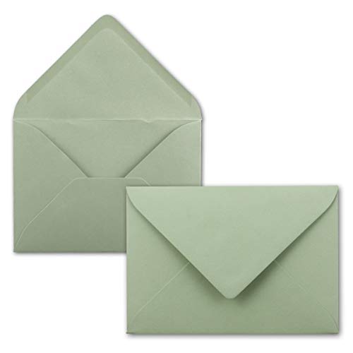 FarbenFroh® - Sobres (25 unidades, DIN C5, 22,0 x 15,4 cm, adhesivo húmedo sin ventana), color verde